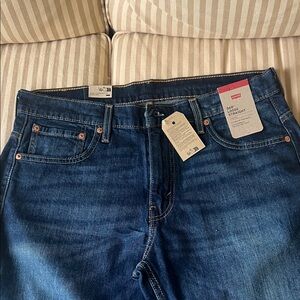 Levi's Men's Straight Jeans in Dark Indigo Blue